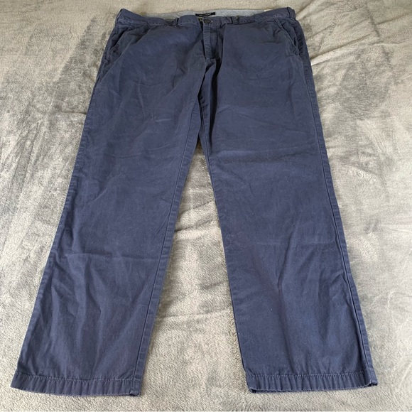 Tommy Hilfiger Other - Tommy Hilfiger Pants Mens‎ Size 42x32 Navy Blue Chinos Slacks Office 100% Cotton